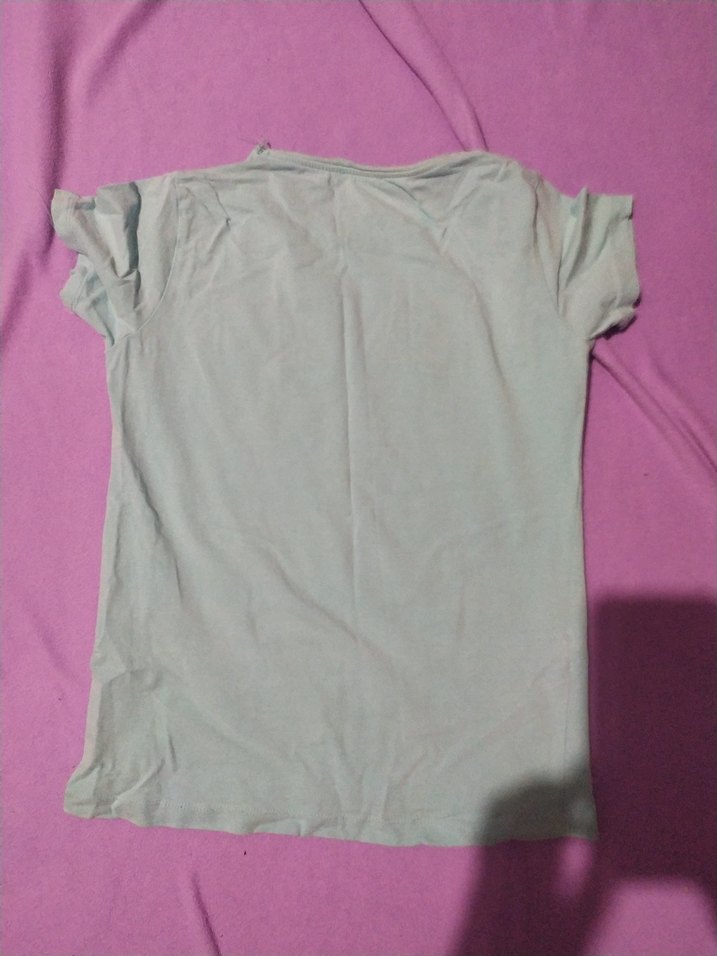 Turkuaz Kız Çocuk Kısa Kollu Kenzo Tişört - Görsel 3