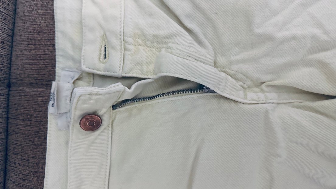 Düğmeli Beyaz Mini  Şort /42 beden - Görsel 2