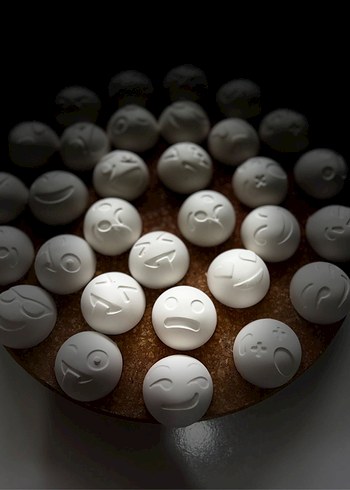 Beyaz Duygu İfadeleri Boyanabilir Taşlar - Görsel 4