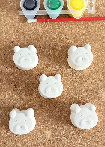 Beyaz Hayvan Figürlü Çocuk Puzzle Seti - Görsel 2