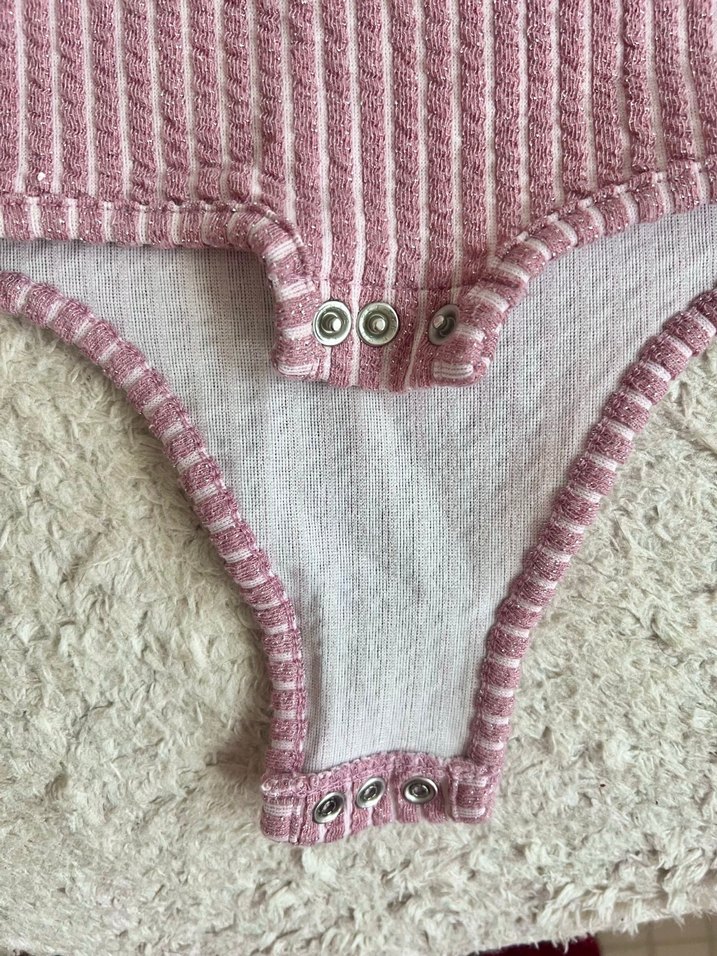 Uzun Kollu Çıtçıtlı Body - Görsel 2