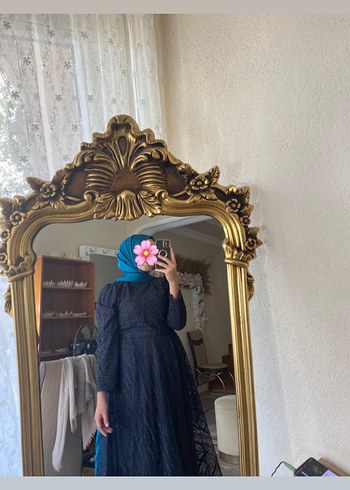 Uzun Siyah Gotik Elbise Püsküllü
