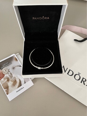 Garantili sıfır orjinal 18 cm pandora bileklik silindir klips