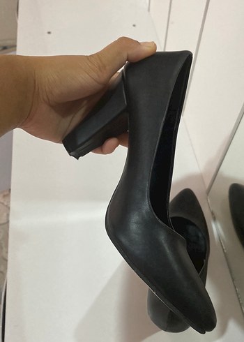 38 Beden siyah Renk Siyah Minimalist Stiletto Topuklu Kadın Ayakkabı