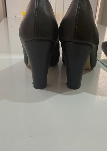 38 Beden Siyah Minimalist Stiletto Topuklu Kadın Ayakkabı