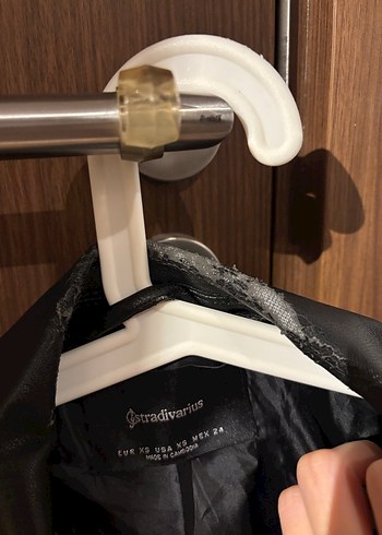 Stradivarius xs deri ceket - Görsel 4