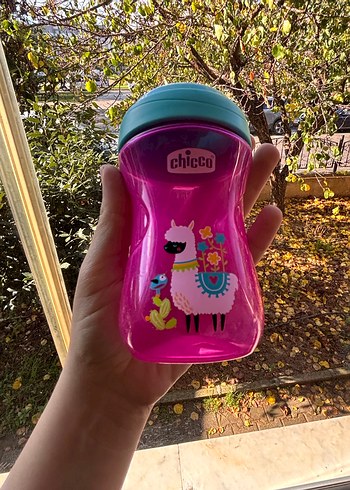 Renkli Pembe Chicco Bebek Bardağı - Görsel 3