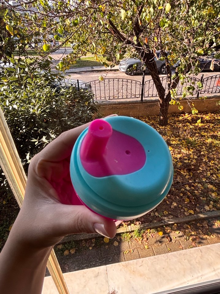 Renkli Pembe Chicco Bebek Bardağı - Görsel 2