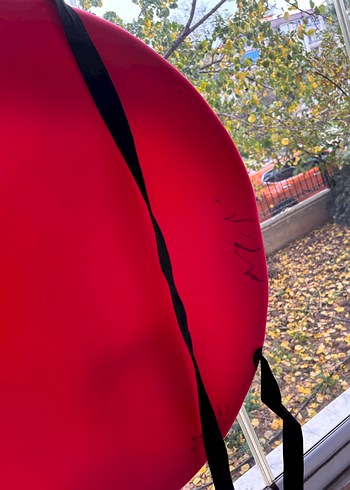 Koyu Kırmızı Bebek - Çocuk salıncağı - Görsel 2