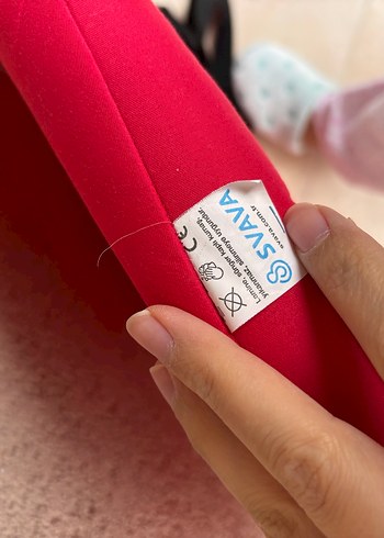 Koyu Kırmızı Bebek - Çocuk salıncağı - Görsel 4