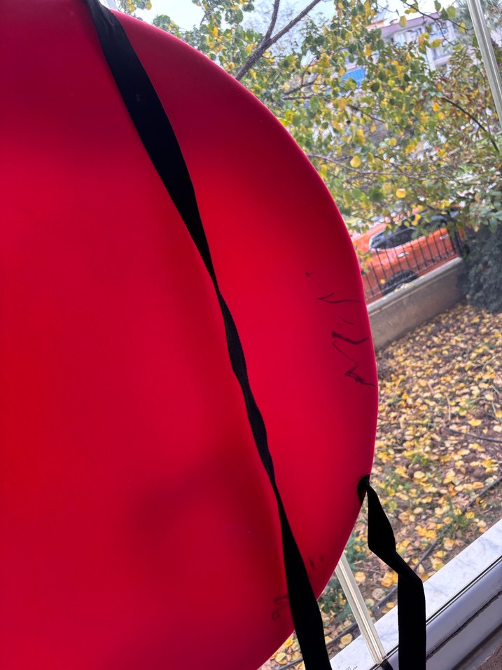 Koyu Kırmızı Bebek - Çocuk salıncağı - Görsel 2