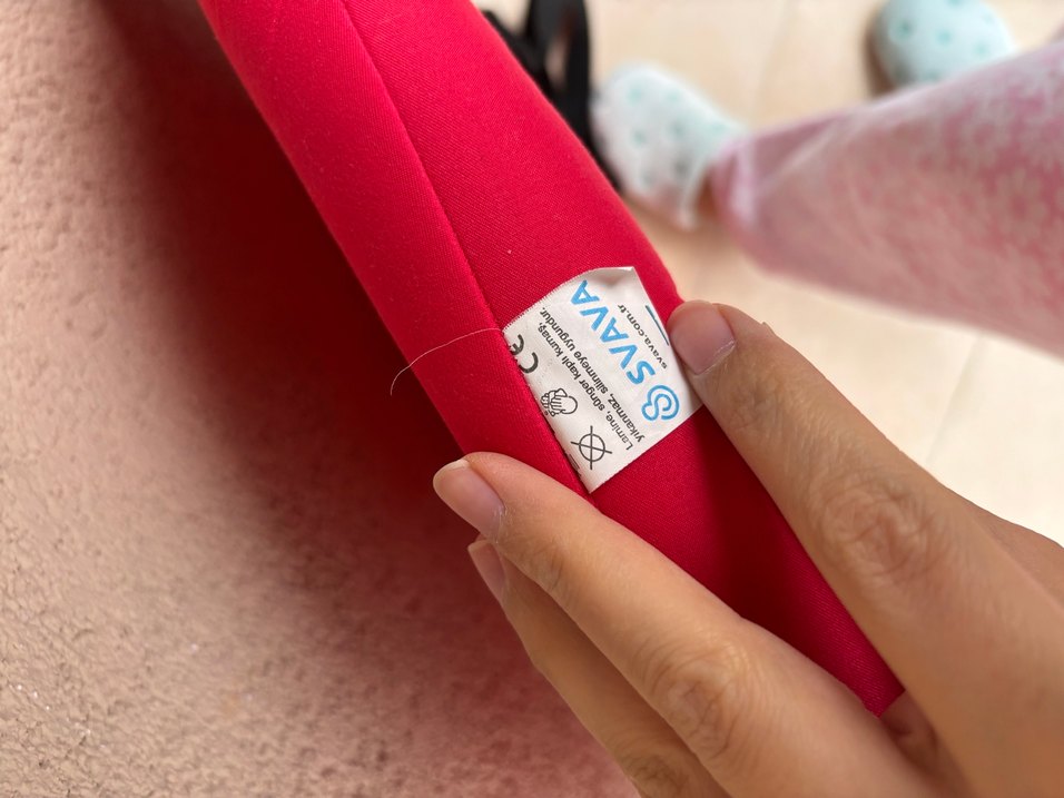 Koyu Kırmızı Bebek - Çocuk salıncağı - Görsel 4