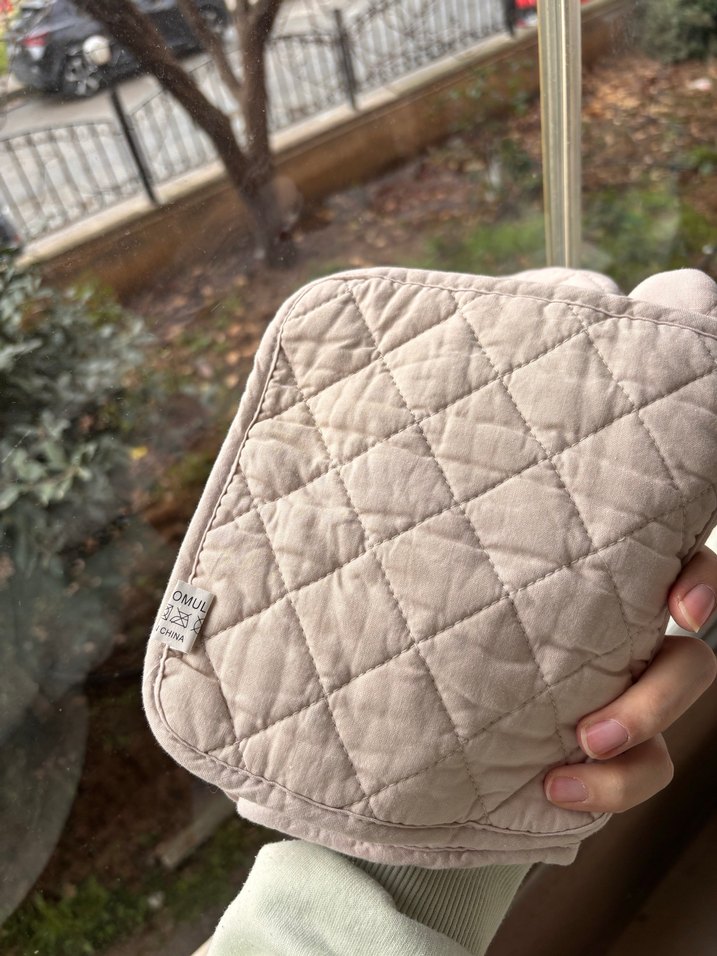 Desenli Gri Fırın Eldiveni ve Tutacak Seti - Görsel 4