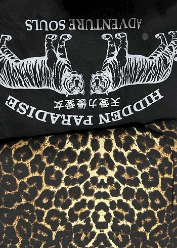 leopar desenli pijama takımı