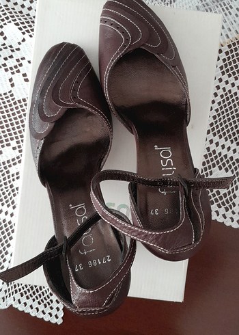 Kahverengi Deri Tokalı Topuklu Kadın Ayakkabı Faysal 37 - Görsel 6