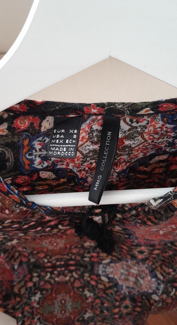 Püsküllü Çok Renkli Bohem Uzun Kollu Yumuşacık Bluz - Görsel 4