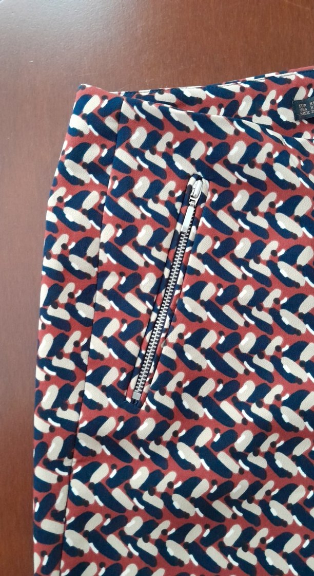 Kadın Çok Renkli Midi Toparlayıcı Kumaş Pantolon - Görsel 3