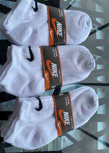 Nike Erkek Beyaz Kısa Çorap 9lu Paket