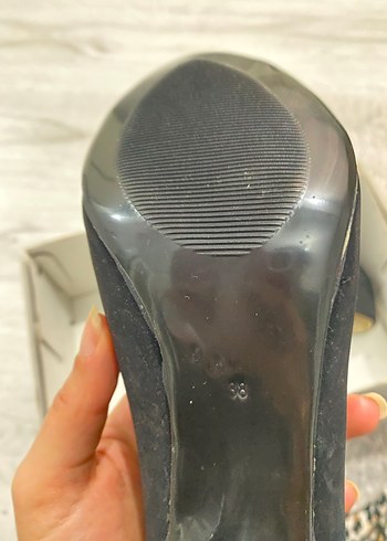 Diğer Siyah Kadın Dolgu Topuk Klasik Ayakkabı