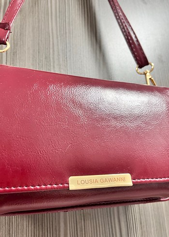 Bordo Deri Kadın Çanta - Görsel 2