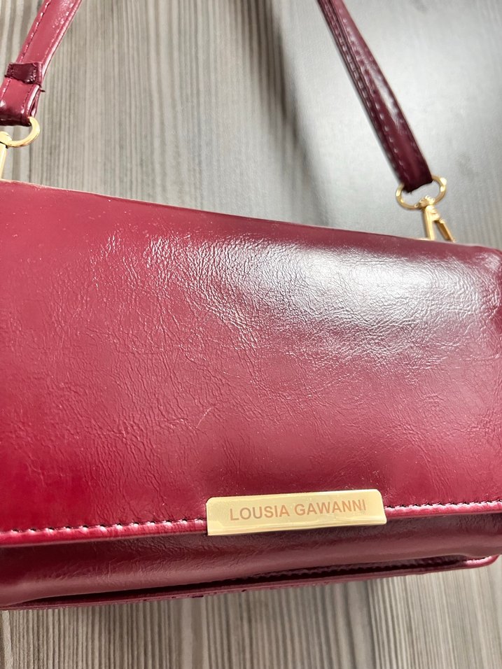 Bordo Deri Kadın Çanta - Görsel 2