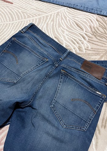Düğmeli Erkek Regular Fit Mavi Denim Jean - Görsel 4