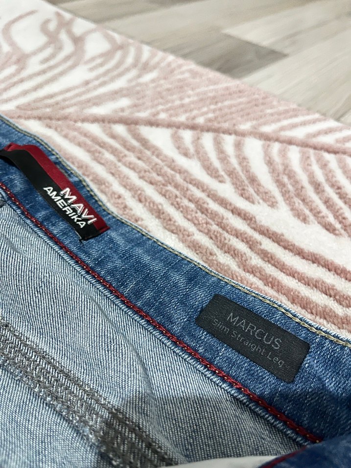 Erkek Açık Mavi Regular Fit Denim Pantolon - Görsel 4
