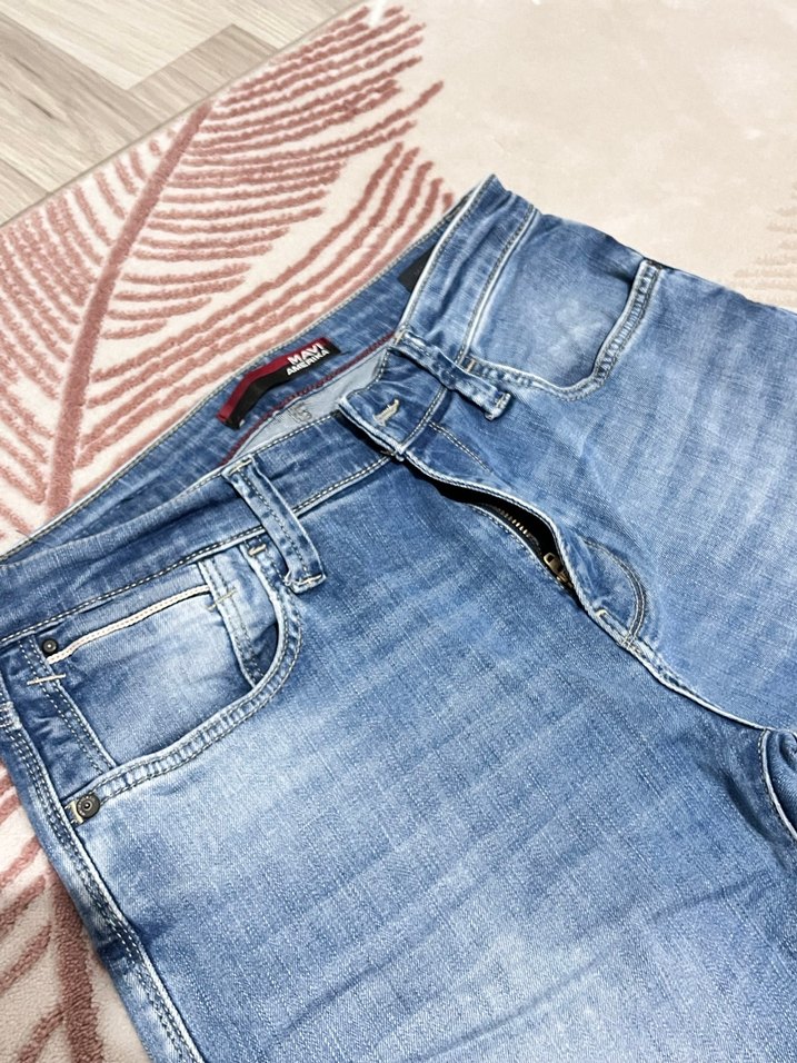 Erkek Açık Mavi Regular Fit Denim Pantolon - Görsel 2