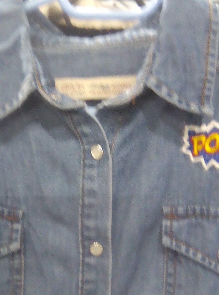 Nakışlı Düğmeli Jean Gömlek - Görsel 2