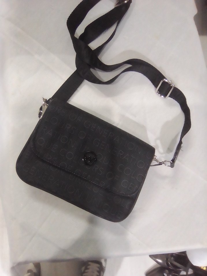 Siyah kadın omuz Çantası Tokalı - Görsel 3