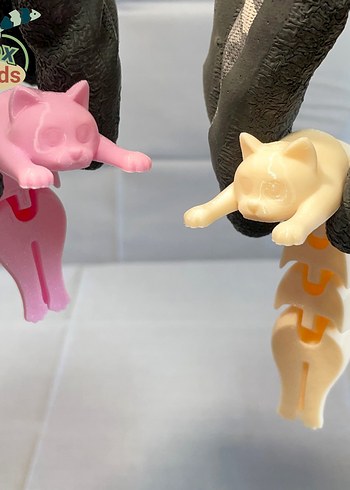 Beyaz Kedi Figürlü Aksesuar - Görsel 3