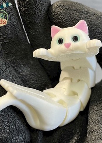 Beyaz Kedi Figürlü Aksesuar - Görsel 6