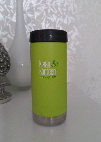 Parlak Yeşil Klean Kanteen İzoleli Termos - Görsel 2