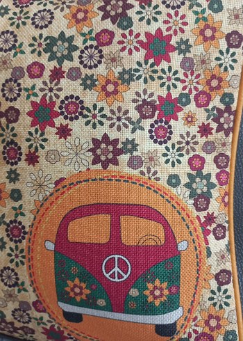 Renkli Baskılı Bohem Kadın Çanta - Görsel 2