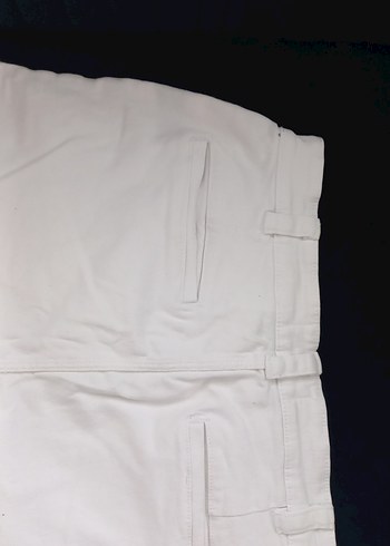 Beyaz Pamuklu Erkek Şort - Görsel 7