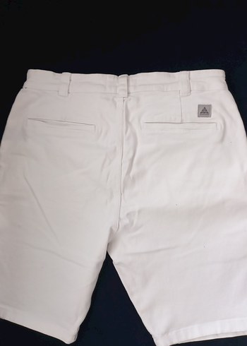 Beyaz Pamuklu Erkek Şort - Görsel 6