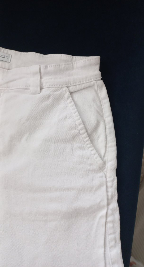 Beyaz Pamuklu Erkek Şort - Görsel 5