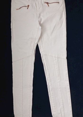 Kadın Beyaz kot Pantolon - Görsel 2