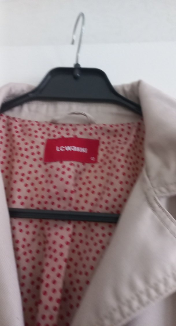 Bej Düğmeli Midi Kadın Trençkot - Görsel 5