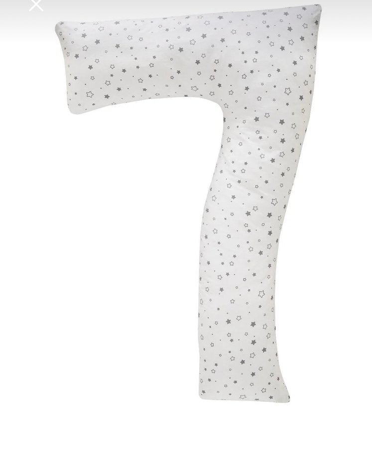 Beyaz Gri Desensiz Hamile ve Emzirme Yastığı - Görsel 2