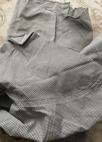 Gri Kareli Kısa Kollu Erkek Gömlek - Görsel 3