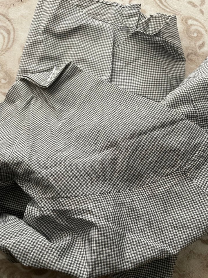 Gri Kareli Kısa Kollu Erkek Gömlek - Görsel 3