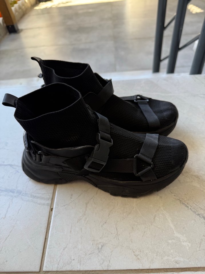 Tokalı Erkek Siyah Bot - Görsel 3