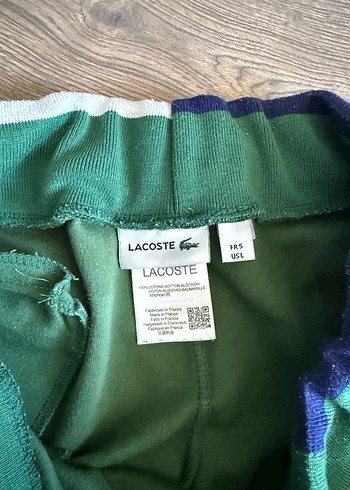 Lacoste Erkek Haki Fermuarlı Midi Eşofman Şortu