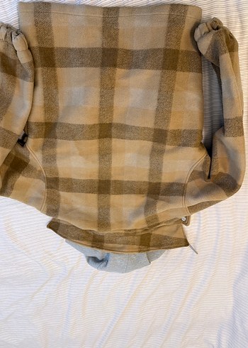 Bej Düğmeli Midi Boy Hamile Kabanı - Görsel 6