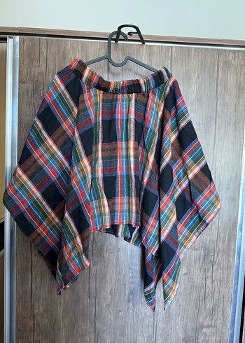 Bohem Çok Renkli Mini Hamile Etek - Görsel 2