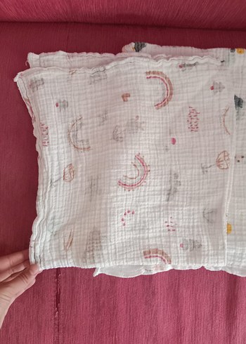 Nakışlı Bebek müslin Battaniye