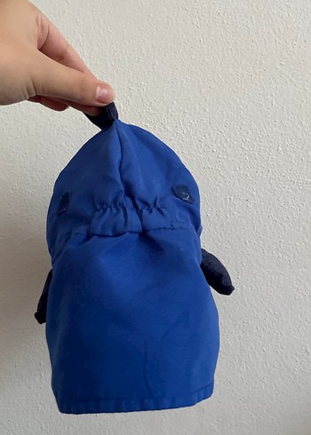 2-3 Yaş, 20 cm Beden Mavi Erkek Çocuk Şapka - Nakışlı ve Cırt Cırtlı