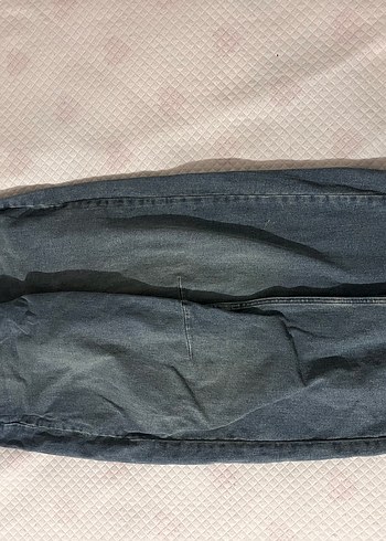 Gri Kadın Denim Bol Kesim Kot Pantolon