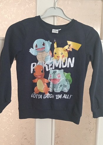 Diğer Erkek Çocuk lacivert Pokemon Baskılı Sweatshirt